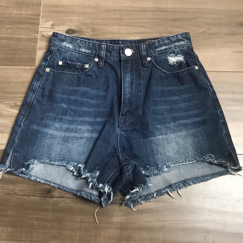 Res denim high waisted denim shorts